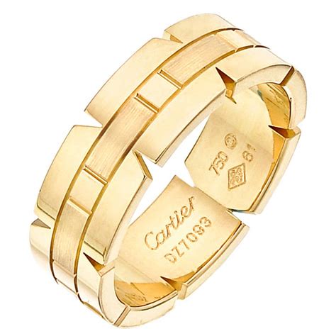 cartier mens ring gold|cartier men's solitaire rings.